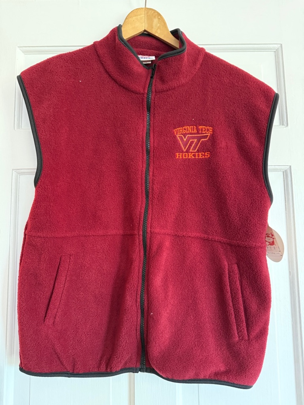 Virginia Tech Hokies Maroon Fleece Vest - Women